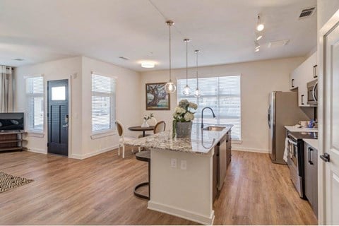 Model Kitchen at Hermosa Village, Leander, TX